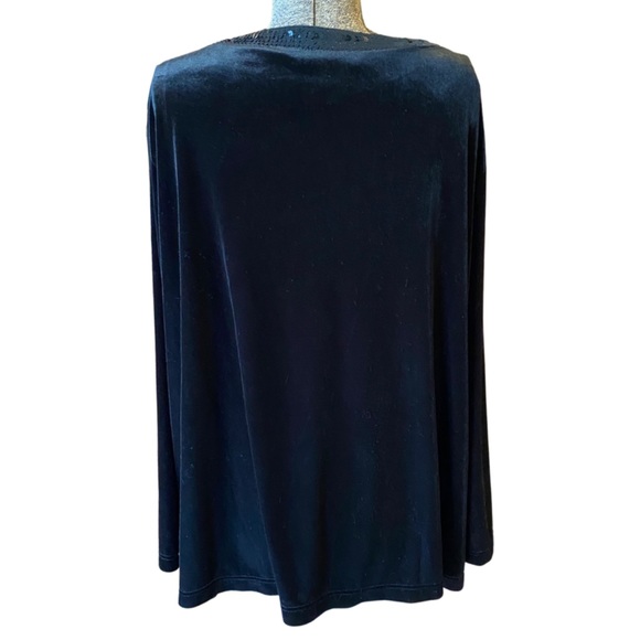 Velvet/sequin cardigan. EUC - Picture 3 of 8